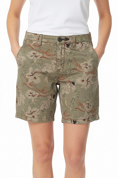 TOMMY HILFIGER Dámské Kraťasy S Potiskem Květinové Volnočasové Krátké Velikost 31