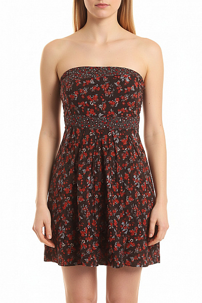 Bershka Dámská černá Květinová Halenka Bez Rukávů Velikost M