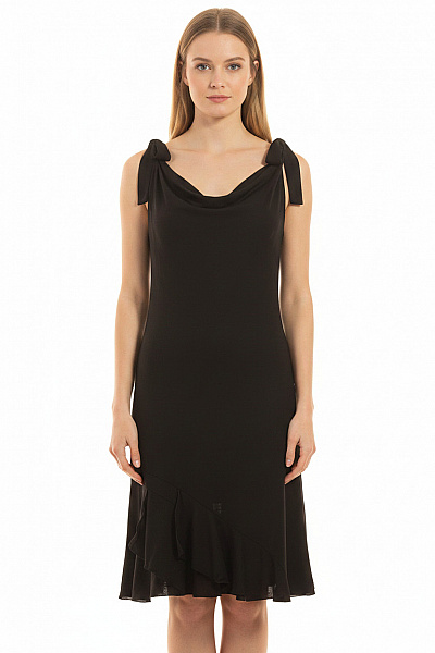 Marella černé šaty Na Ramínka Elegantní Midi Vel. M