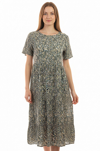 ONLY Dámské šaty Květované Midi Volnočasové Letní Vel. 38