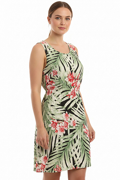 MANGO Dámské šaty Bez Rukávů Květované Letní Volnočasové Velikost M