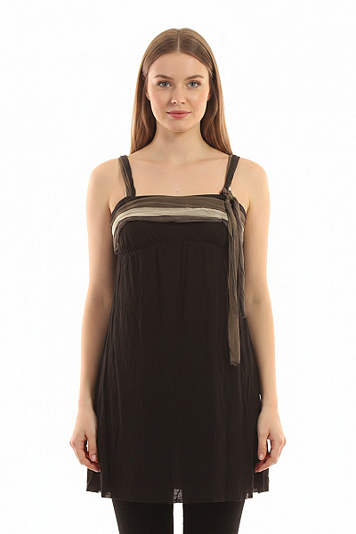 Guess Dámské Tílko Hnědé Bez Rukávů Velikost M