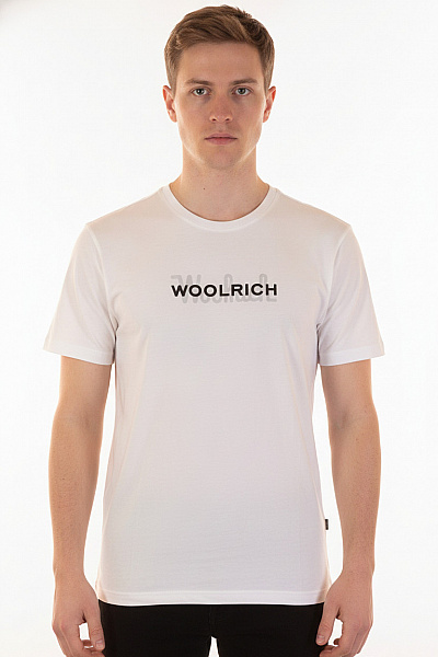 Woolrich Tričko S Krátkým Rukávem A Potiskem Basic Velikost M