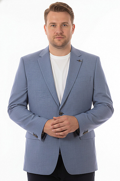 Digel Pánské Sako Elegantní Modré Polyesterové Velikost 52