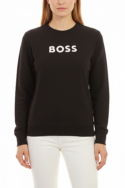 Hugo Boss Dámská černá Mikina S Dlouhým Rukávem A Potiskem Vel. L