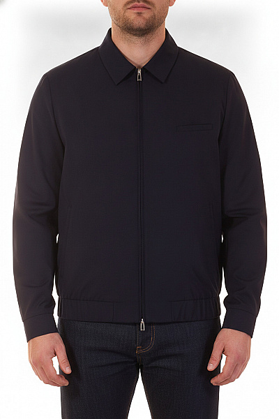Hugo Boss Pánská Vlněná Bunda Bomber S Kapsou Vpředu Na Zip Vel. DE 50
