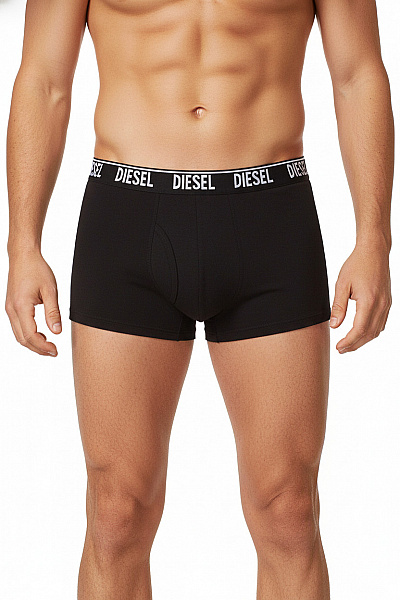 DIESEL Pánské Boxerky černé Bavlněné