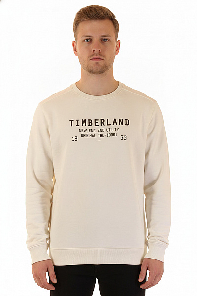 Timberland Mikina S Dlouhým Rukávem A Potiskem Přes Hlavu Bavlněná Jednobarevná Velikost M