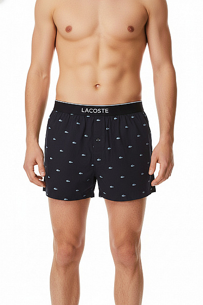 LACOSTE Pánské Bavlněné Boxerky S Potiskem Velikost EU L