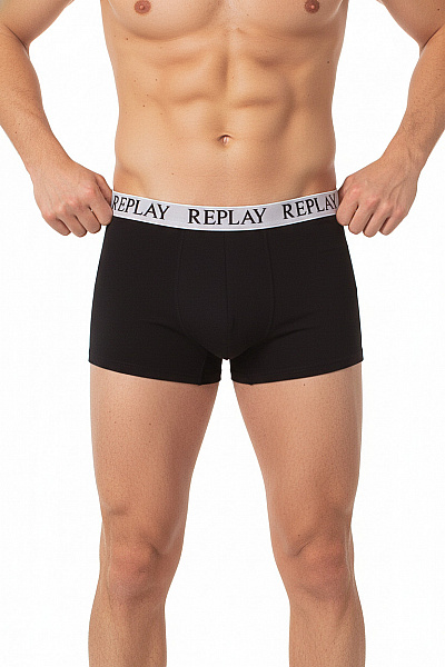 REPLAY Pánské Bavlněné Boxerky černé Velikost EU XL