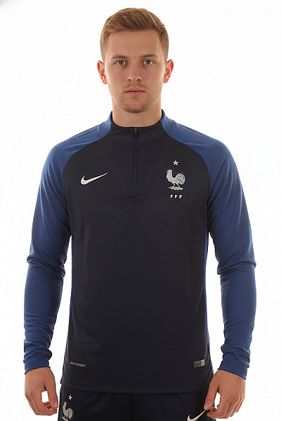 Nike Pánské Modré Tričko S Dlouhým Rukávem A Logem Velikost L