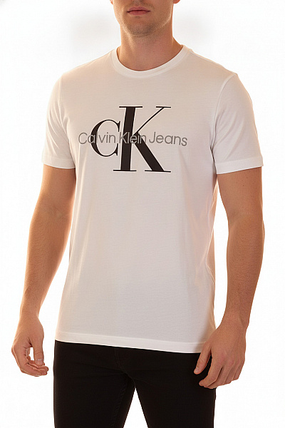 Calvin Klein Pánské Tričko S Krátkým Rukávem A Potiskem Basic Vel. XL