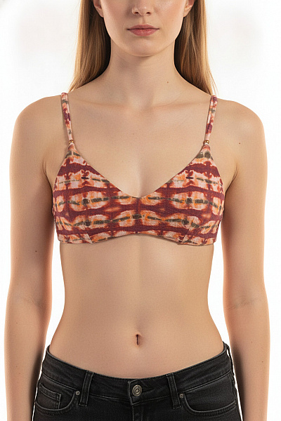 Banana Moon Dámské Plavky Batikované Trojúhelníkové Crop Top Velikost 36