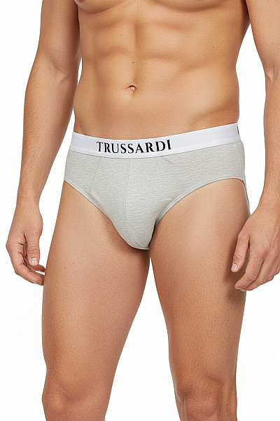 Trussardi Pánské Bavlněné Slipy šedé