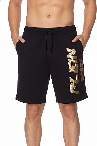 PLEIN SPORT Pánské Teplákové Kraťasy černé S Potiskem Vel. Xl