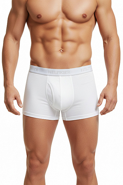TOMMY HILFIGER Pánské Boxerky Bílé Vel. L