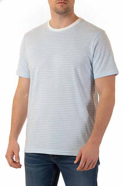 LAWRENCE GREY Pánské Pruhované Tričko S Krátkým Rukávem Basic Vel. XXXL