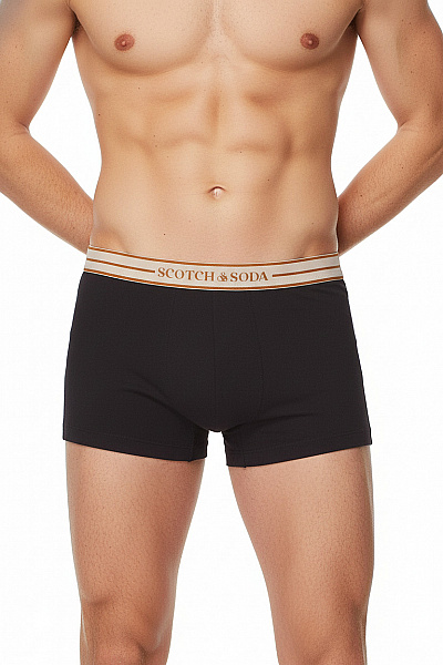 Scotch & Soda Pánské Boxerky černé Bavlněné Vel. XXS