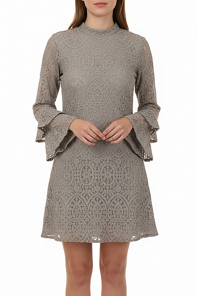 Missguided šaty Krajkové S Dlouhým Rukávem Elegantní Boho Vel. EU 32