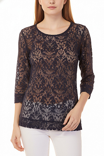 Next Dámská Krajková Halenka S 3/4 Rukávem Elegantní Společenská Vel. 36