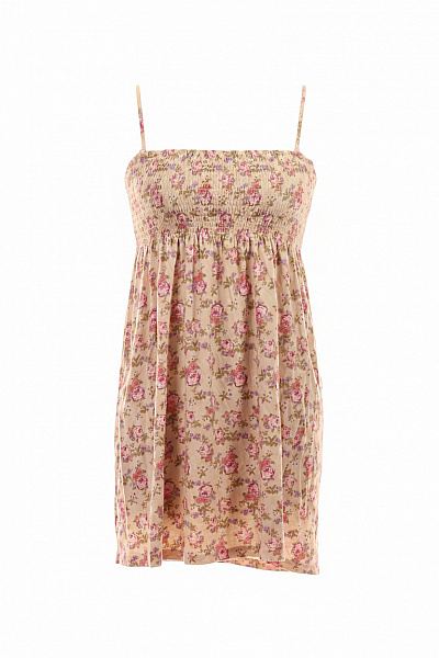 ONLY Dámská Béžová Květinová Halenka Bez Rukávů Letní Boho Velikost M