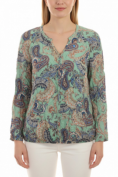 S.OLIVER Dámská Halenka S Dlouhým Rukávem A Potiskem Vel. 42