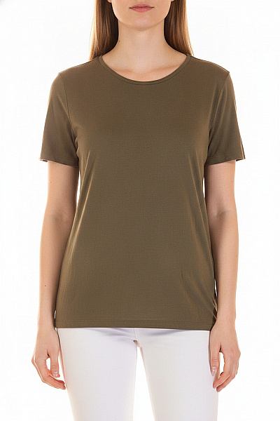 ONLY Dámské Tričko Krátký Rukáv Khaki Basic Velikost L