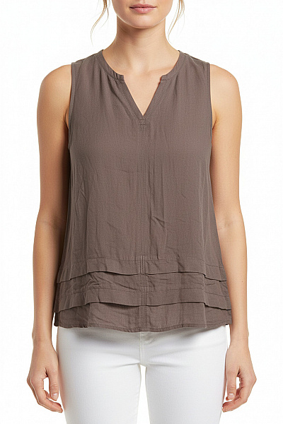 CECIL Dámské Tričko Bez Rukávů Jednobarevné Volné Velikost M