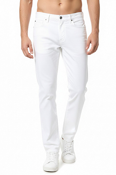 MICHAEL KORS Bavlněné Kalhoty Rovné Volnočasové Bílé Vel. 30/32