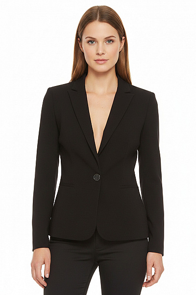 ZARA Dámský Elegantní Blejzr Vypasovaný Jednořadý S Jedním Knoflíkem černé Vel. EU XS