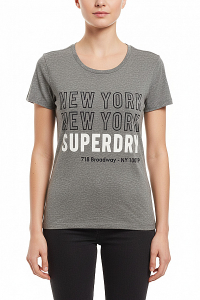 SUPERDRY Dámské Tričko S Krátkým Rukávem A Potiskem Vel. Xs