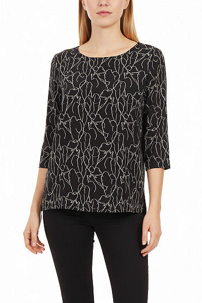 Someday Dámská Halenka S Krátkým Rukávem A Potiskem černobílá Velikost 38