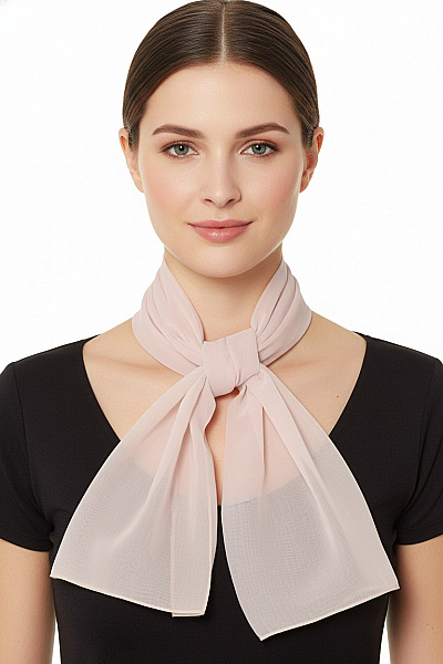 Růžový šátek Jemný Elegantní