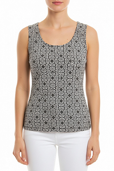 Dámská Halenka Bez Rukávů S Potiskem Retro Velikost EU 36