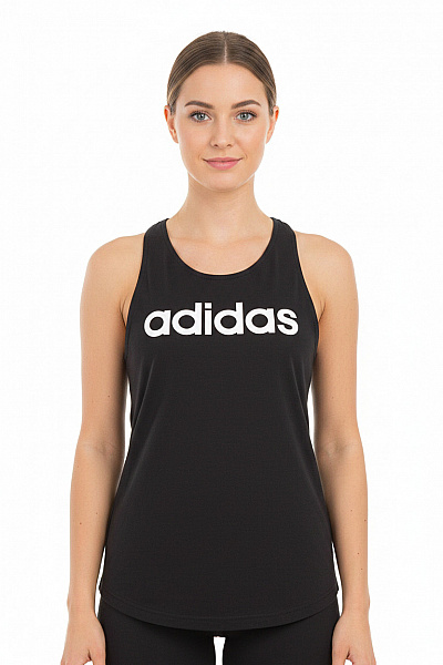 ADIDAS Dámské Tričko Bez Rukávů S Nápisem Basic Bavlněné černé Vel. EU S