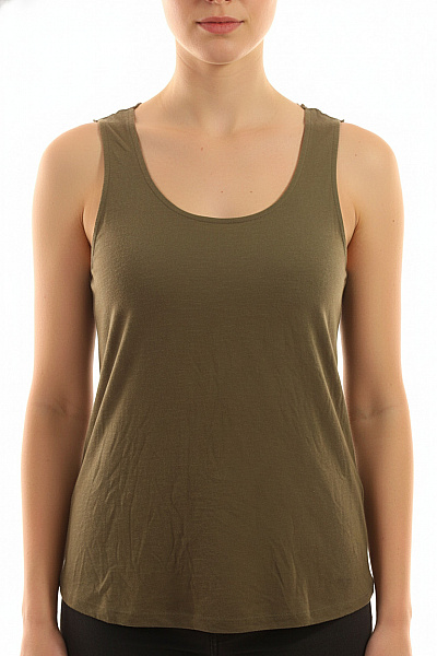ONLY Dámské Khaki Tílko Bez Rukávů Basic Vel. M