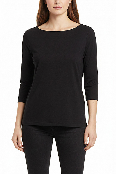 Topshop Dámská Halenka S 3/4 Rukávem černá Elegantní Velikost 40