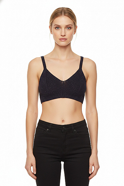 Topshop Dámské Tričko Bez Rukávů Síťované Crop Top Velikost 34