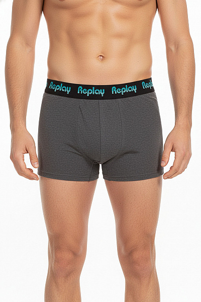 REPLAY Pánské Boxerky šedé Vel. XS