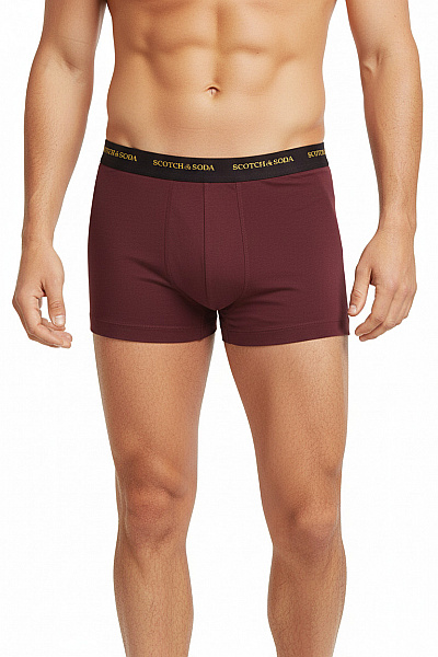 Scotch & Soda Pánské Bavlněné Boxerky červené