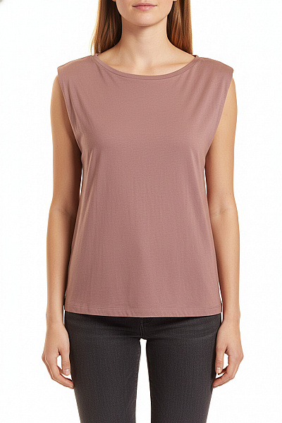 VERO MODA Dámské Tričko Bez Rukávů Jednobarevné Basic Velikost S