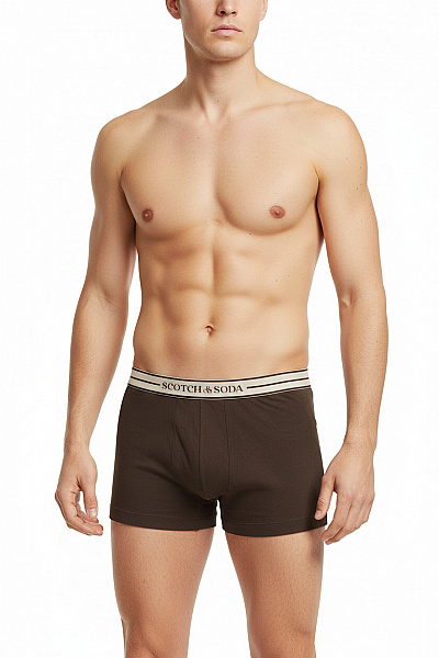 Scotch & Soda Pánské Boxerky Hnědé Velikost XS