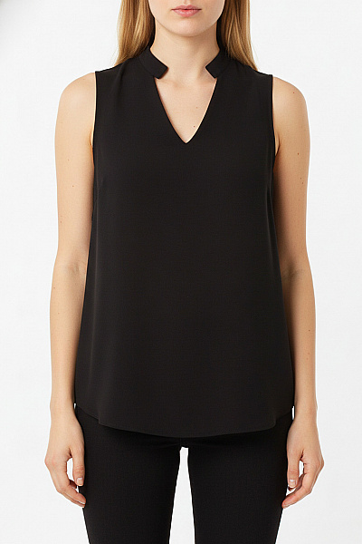 ONLY Dámská černá Halenka Bez Rukávů Elegantní Na Zip Vel. 38