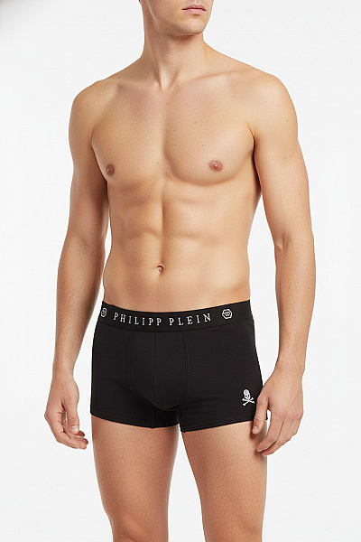 PHILLIP PLEIN Pánské Bavlněné Boxerky S Potiskem Lebky Vel. S