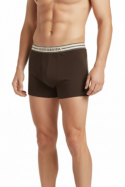 Scotch & Soda Pánské Boxerky Hnědé Bavlněné Velikost XS