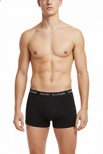 TOMMY HILFIGER Pánské Bavlněné Boxerky černé Vel. S