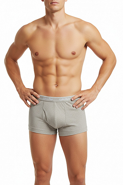 Calvin Klein Pánské Bavlněné Boxerky šedé Vel. EU M