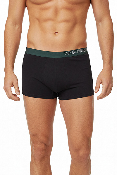 ARMANI Pánské Boxerky Polyesterové černé Vel. EU L
