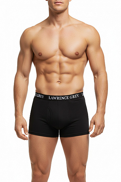 LAWRENCE GREY Pánské Bavlněné Boxerky černé Velikost EU XL