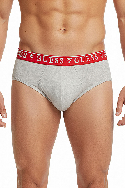 Guess Pánské Bavlněné Slipy šedé Vel. EU XL